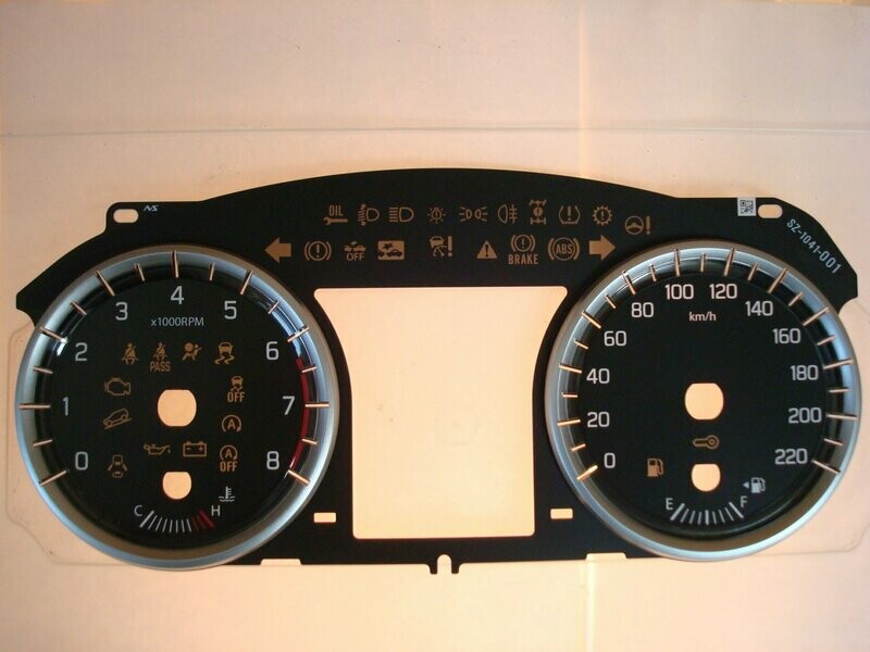 S-CROSS KMH DIAL CONVERSION
