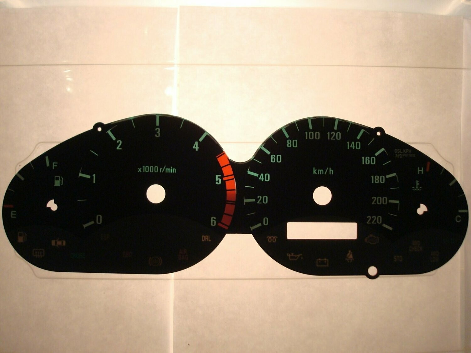 REXTON KMH DIAL CONVERSION