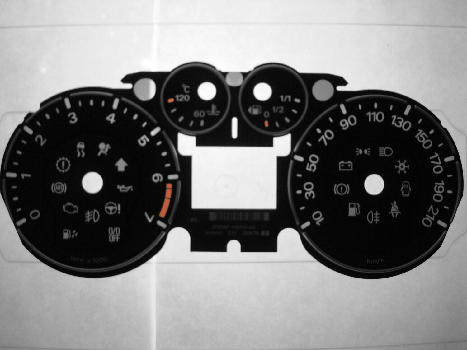 FIESTA PETROL KMH DIAL CONVERSION