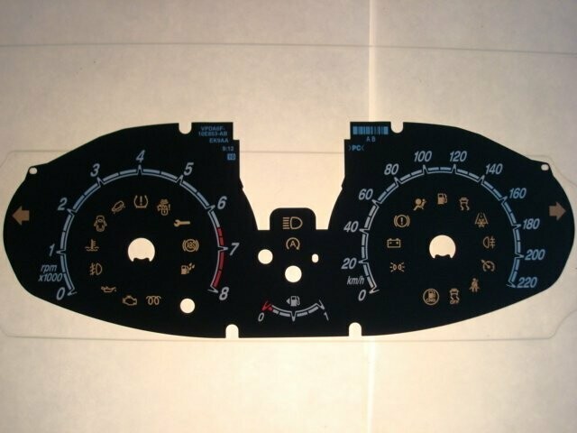 FIESTA PETROL KMH DIAL CONVERSION