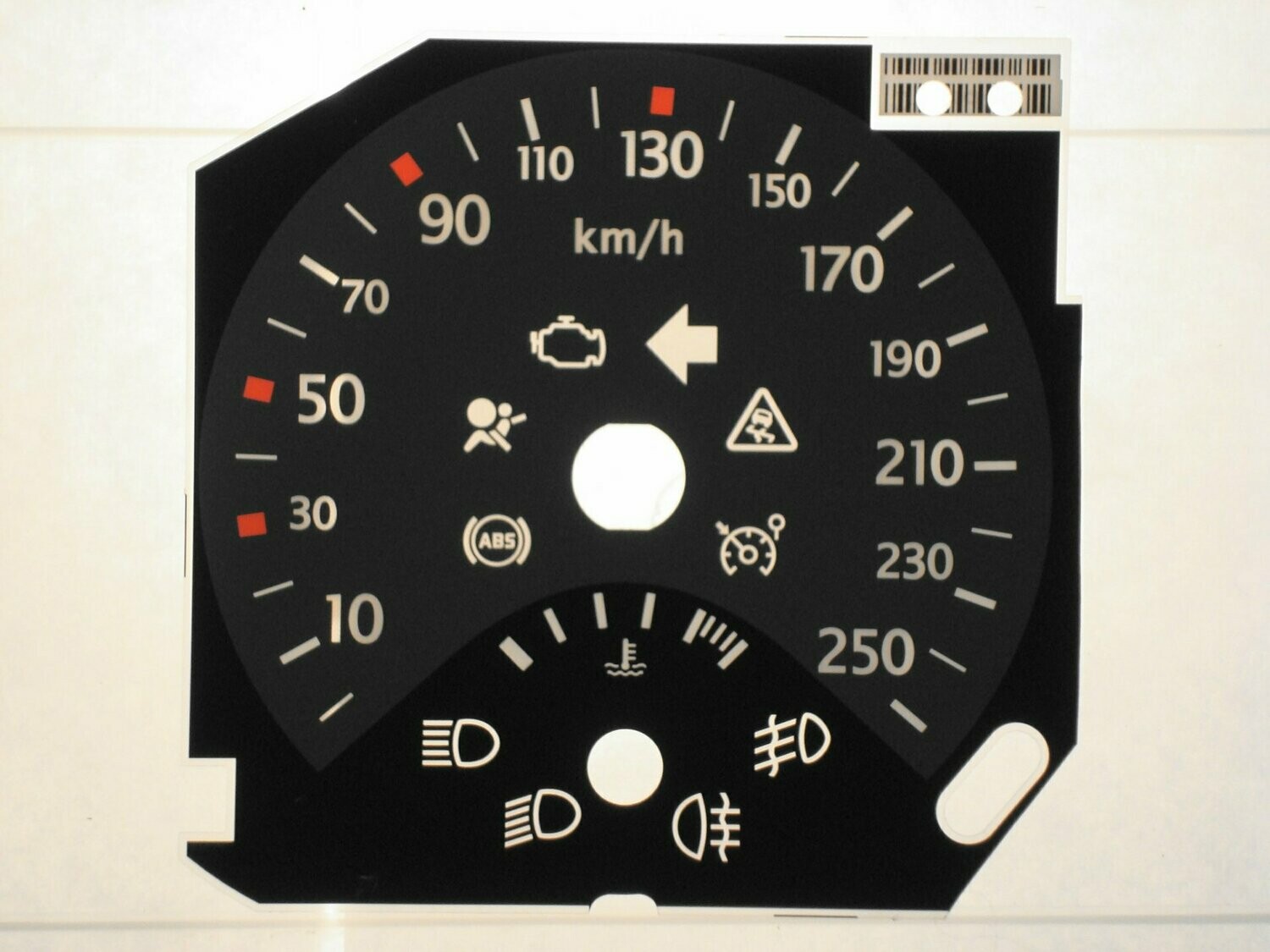MEGANE / FLUENCE KMH DIAL CONVERSION