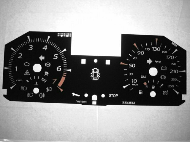 MEGANE / FLUENCE KMH DIAL CONVERSION
