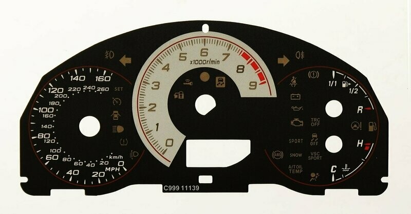 BRZ / GT86 MPH DIAL CONVERSION