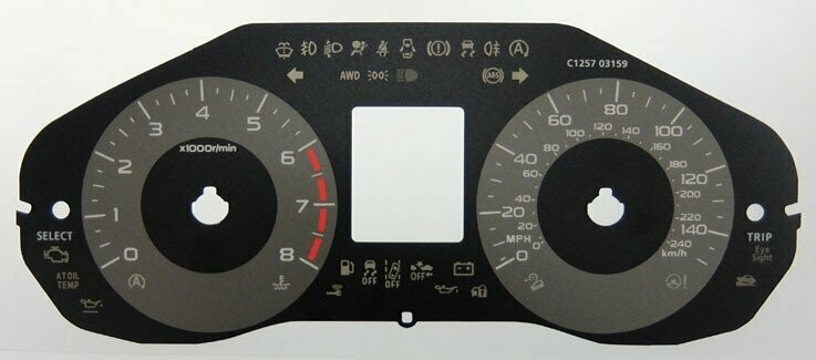 FORESTER MPH DIAL CONVERSION