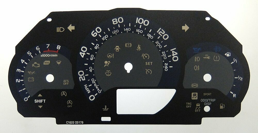 COROLLA MPH DIAL CONVERSION