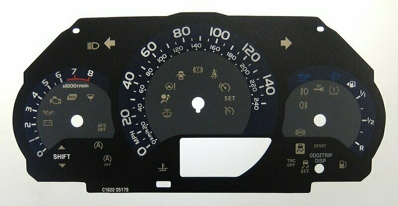COROLLA MPH DIAL CONVERSION