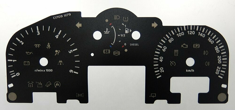 DISCOVERY / RR SPORT KMH DIAL CONVERSION