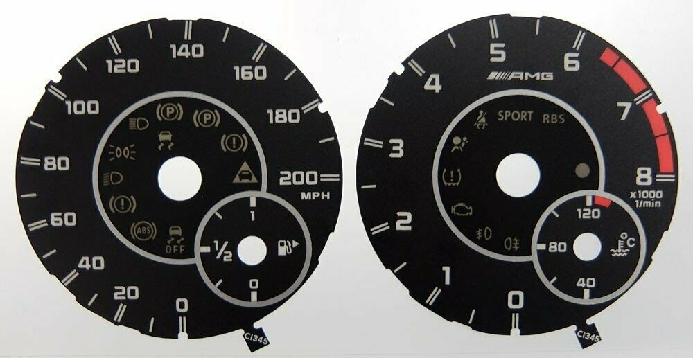 CLA / GLA / GLE AMG MPH DIAL CONVERSION