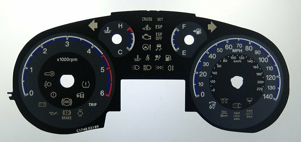 SX4 / S-CROSS MPH DIAL CONVERSION