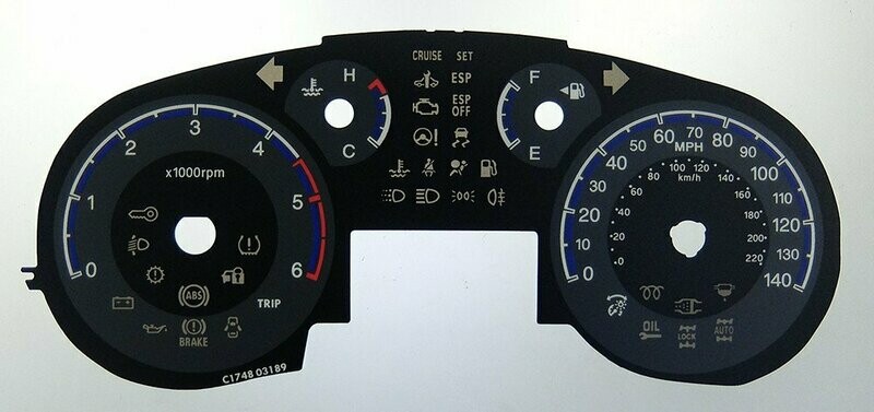 SX4 / S-CROSS MPH DIAL CONVERSION