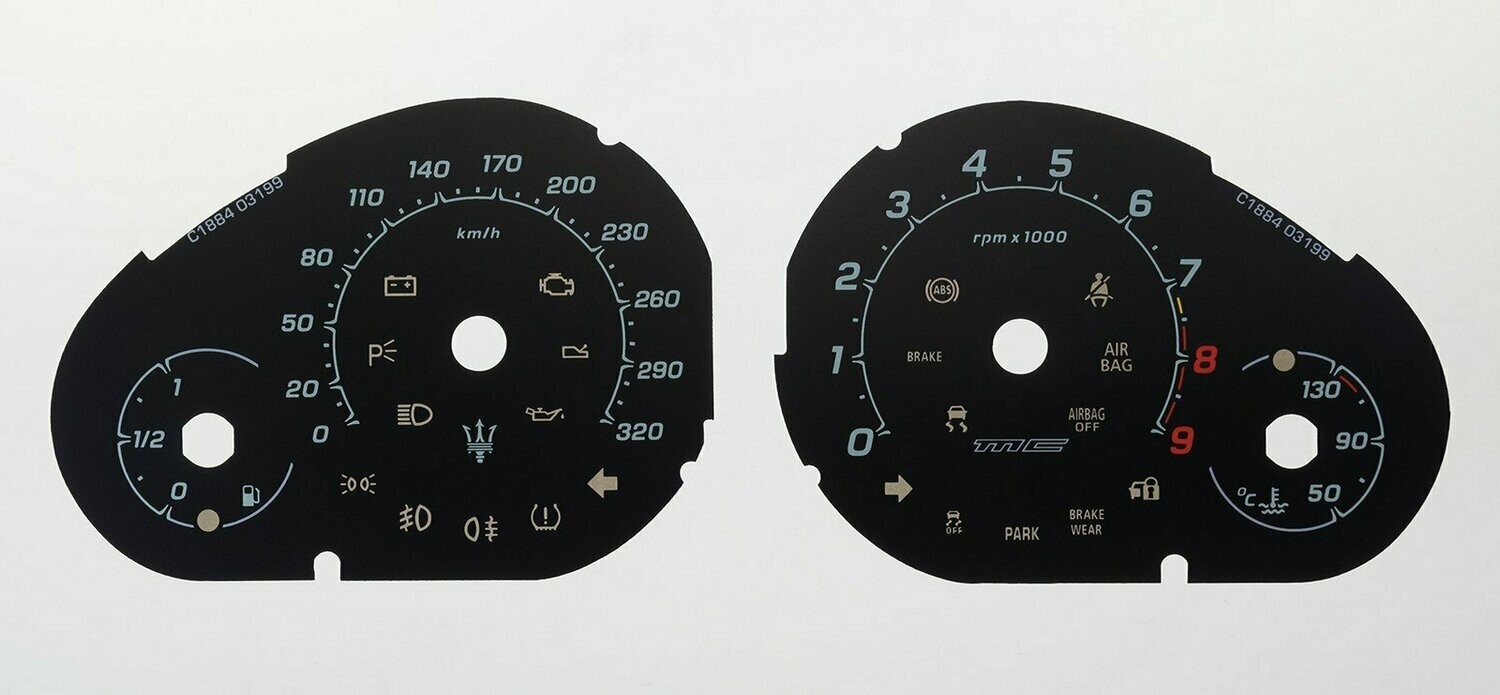 GRANDSPORT/ SPYDER KMH DIAL CONVERSION