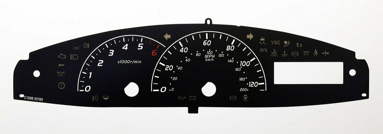 VITZ / YARIS MPH DIAL CONVERSION