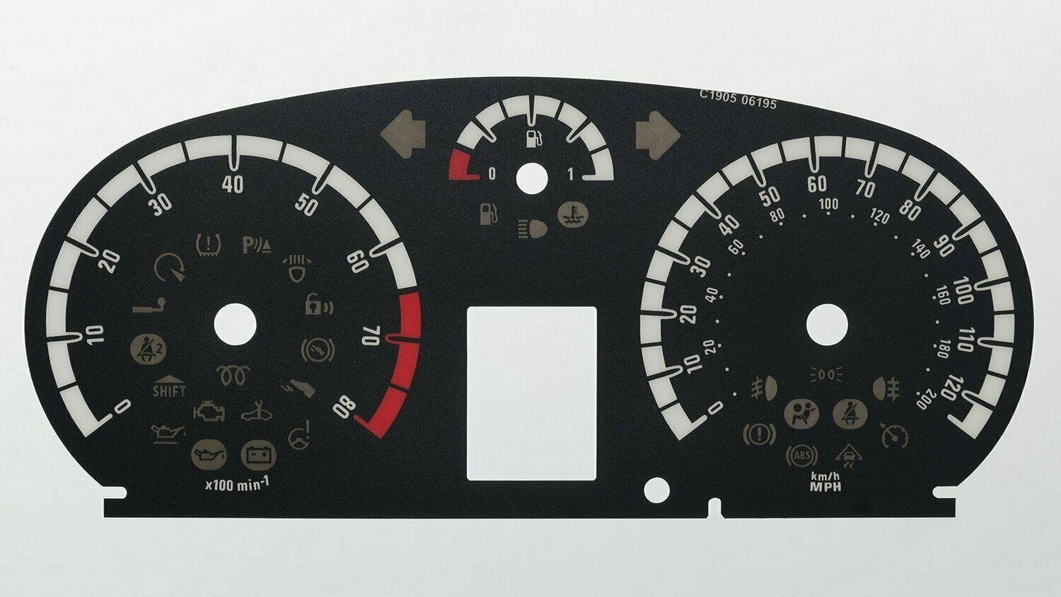 CORSA PETROL MPH DIAL CONVERSION