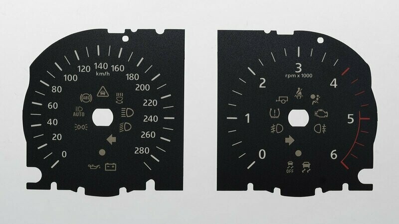 VELAR KMH DIAL CONVERSION