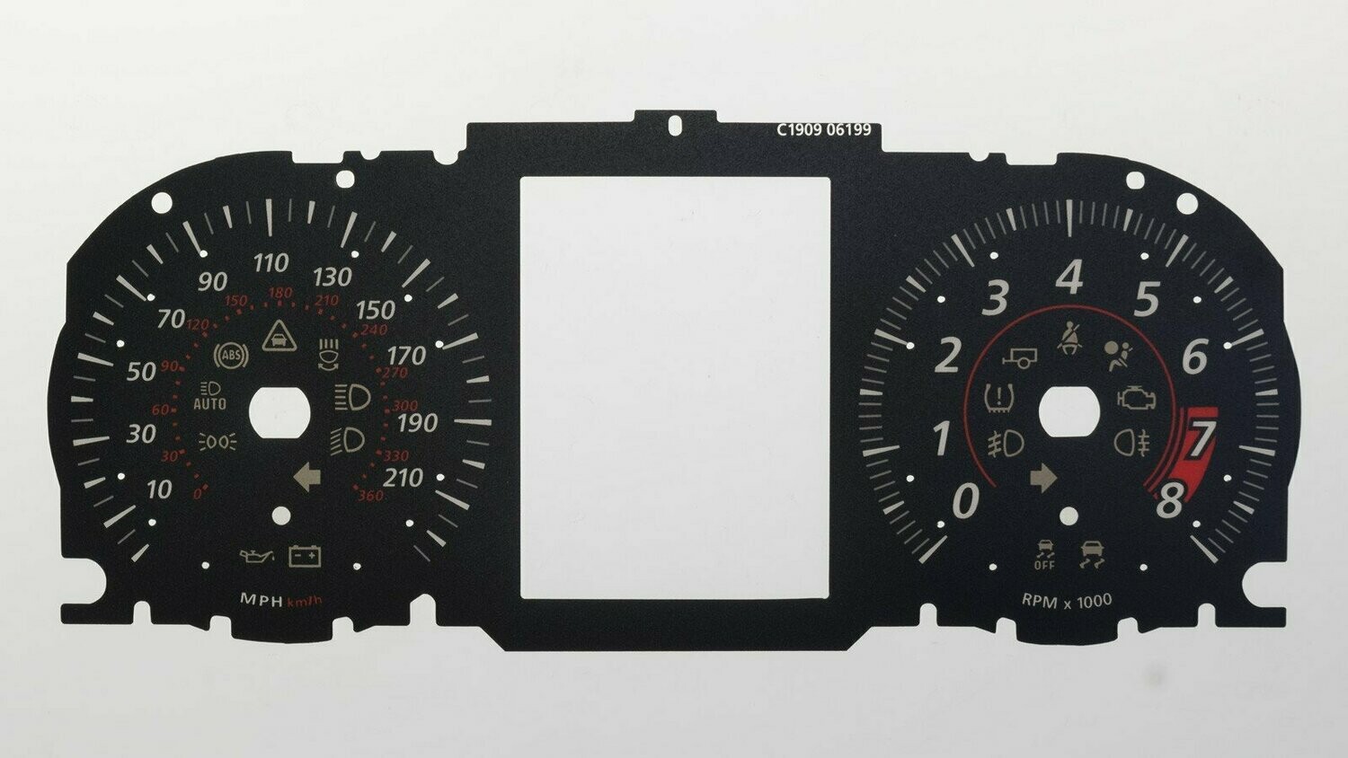 F-PACE MPH DIAL CONVERSION