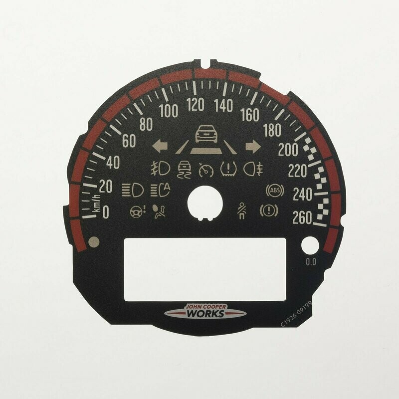 MINI JCW KMH DIAL CONVERSION