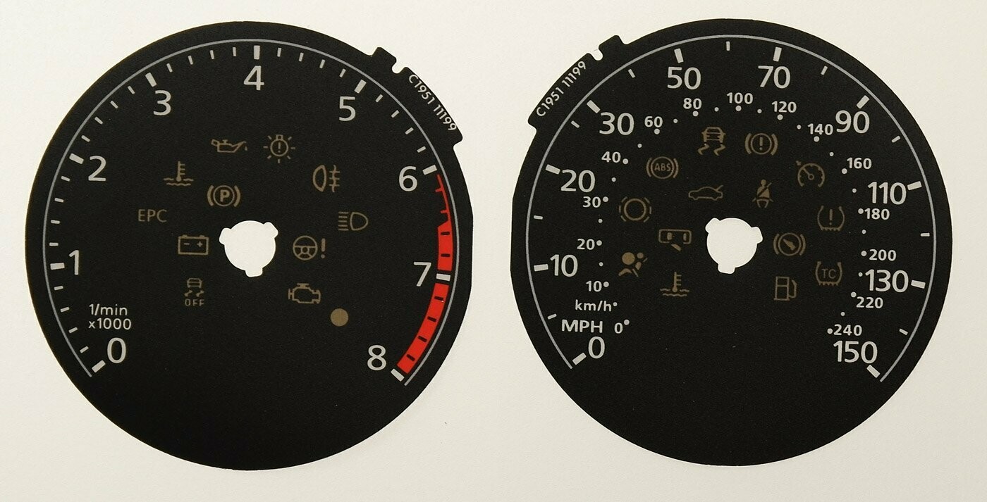 POLO PETROL MPH DIAL CONVERSION