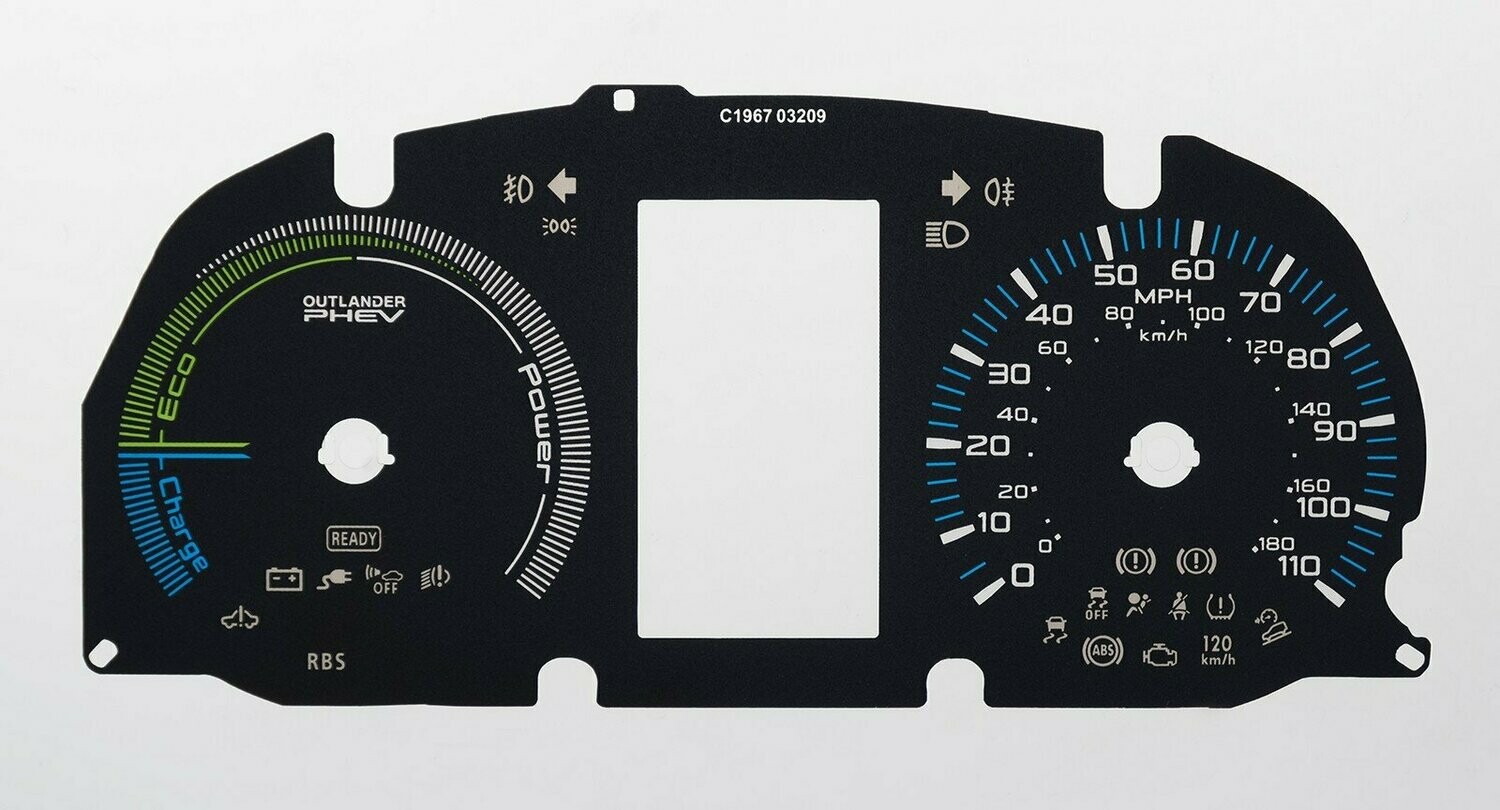 OUTLANDER PHEV MPH DIAL CONVERSION