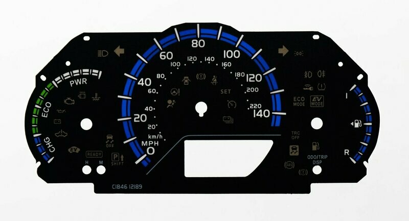 VITZ / YARIS HYBRID MPH DIAL CONVERSION