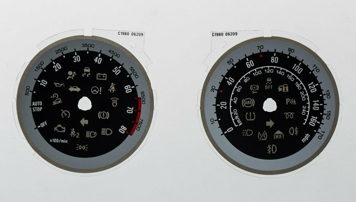 ASTRA / MOKKA MPH DIAL CONVERSION