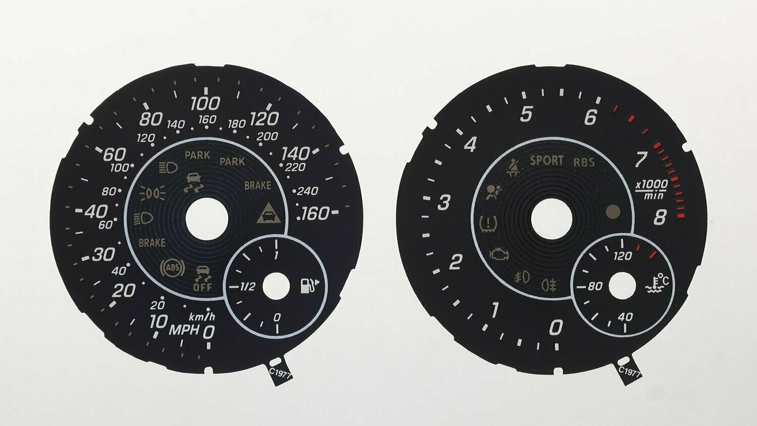 A/ B / M CLASS MPH DIAL CONVERSION