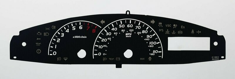 VITZ / YARIS MPH DIAL CONVERSION
