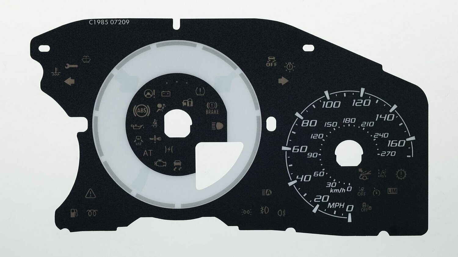 124 ABARTH MPH DIAL CONVERSION