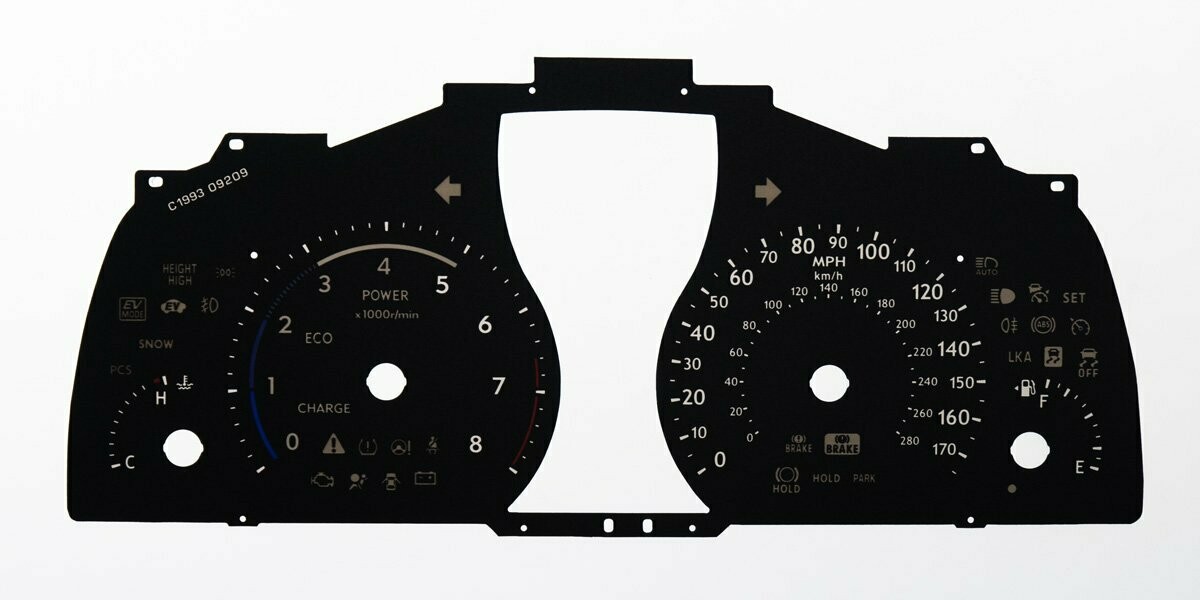 LS600h MPH DIAL CONVERSION