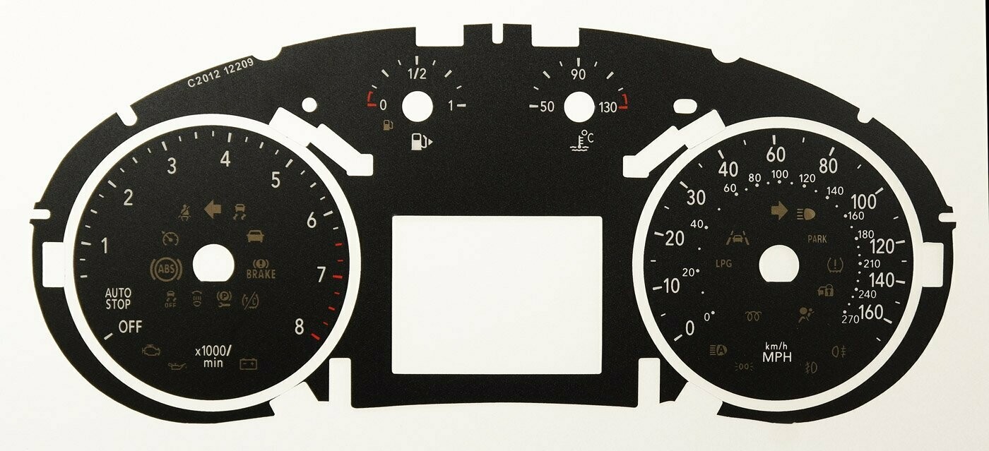 ASTRA / MOKKA MPH DIAL CONVERSION