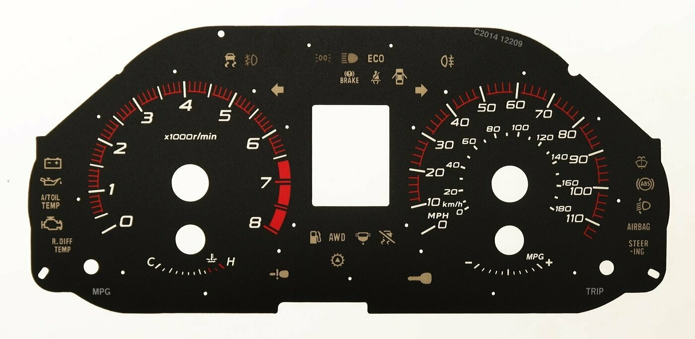 FORESTER PETROL MPH DIAL CONVERSION