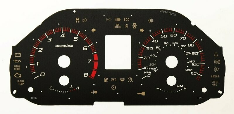FORESTER PETROL MPH DIAL CONVERSION