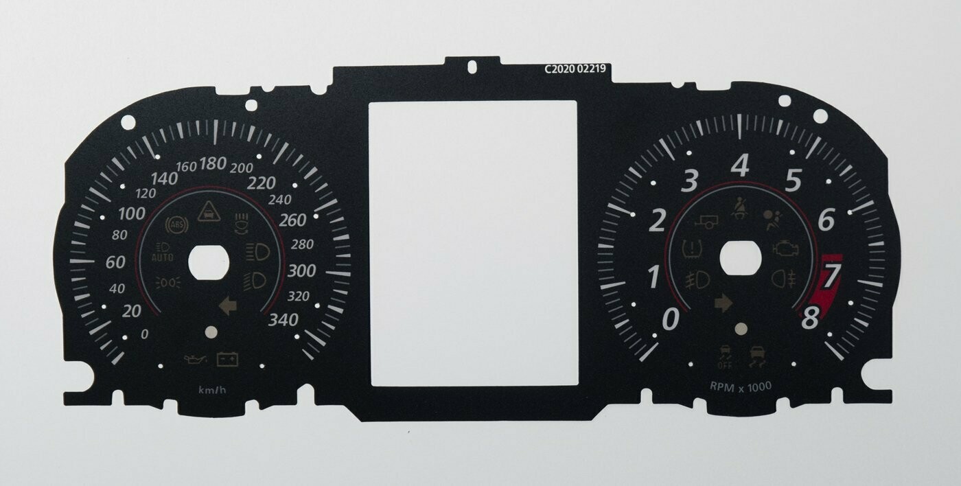 F-PACE KMH DIAL CONVERSION