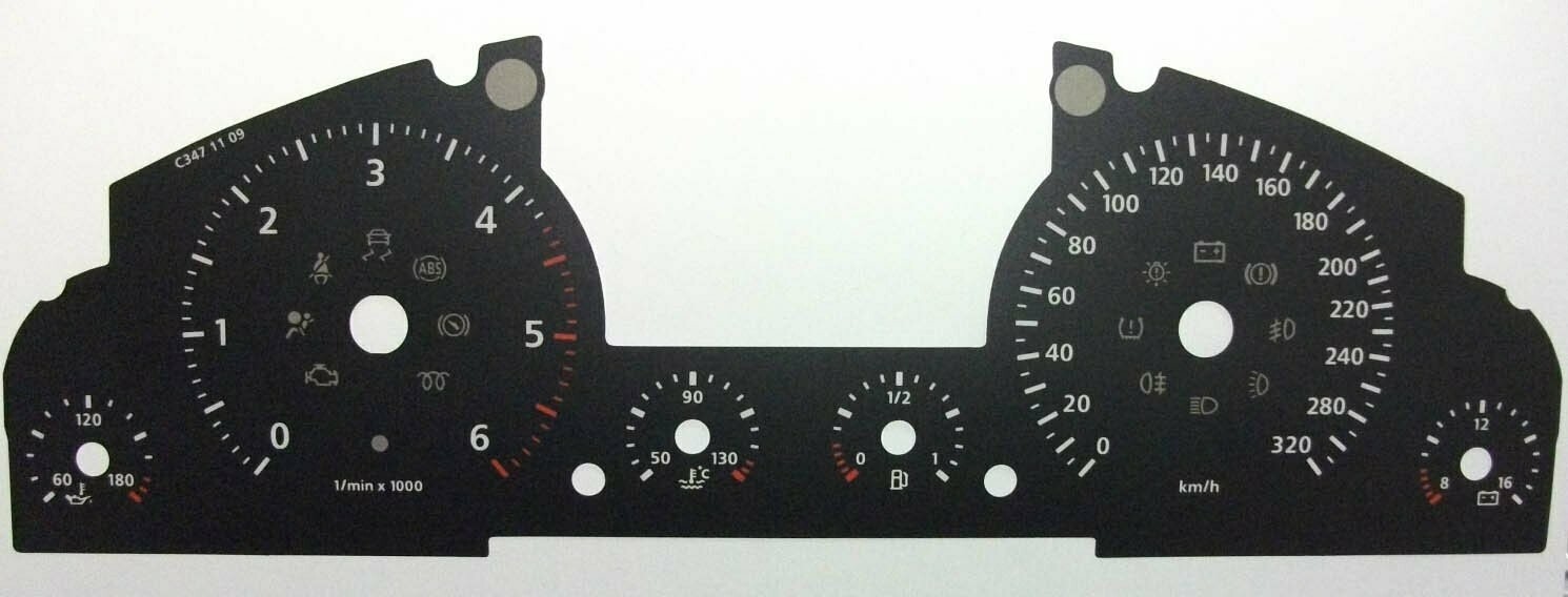 TOUAREG DIESEL KMH DIAL CONVERSION