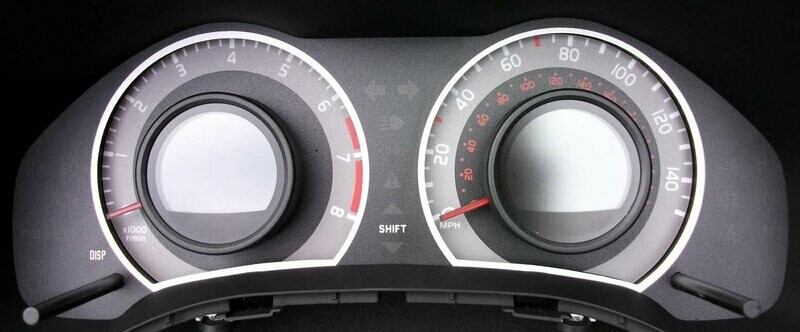 AURIS PETROL MPH DIAL CONVERSION