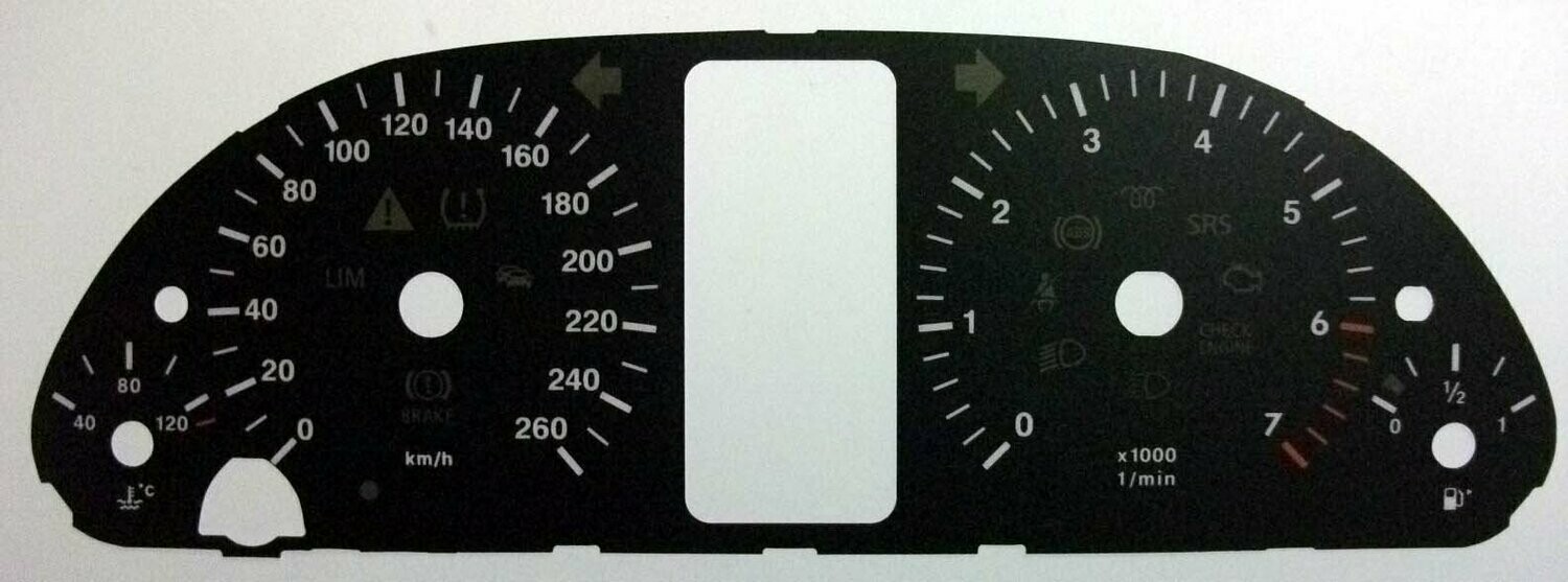 A / B CLASS KMH DIAL CONVERSION