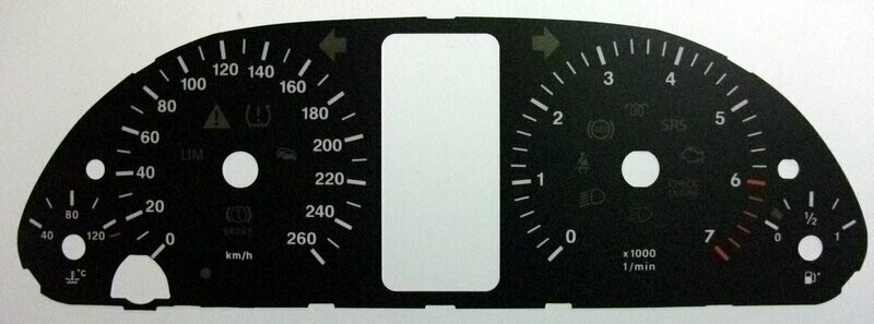 A / B CLASS KMH DIAL CONVERSION