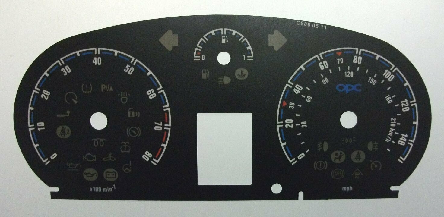 CORSA OPC MPH DIAL CONVERSION