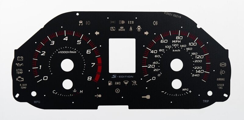 FORESTER PETROL MPH DIAL CONVERSION