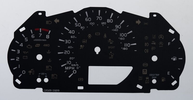 COROLLA MPH DIAL CONVERSION