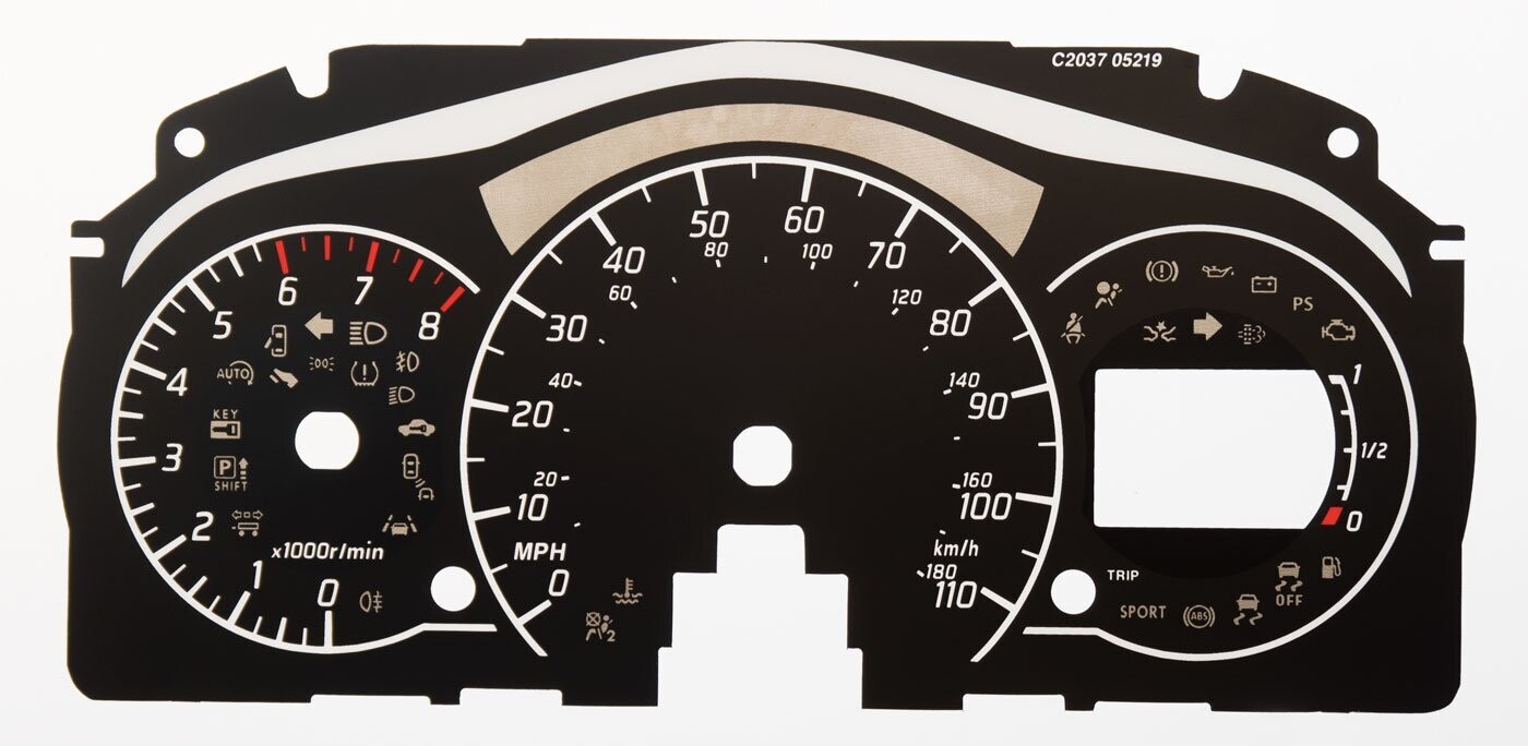 NOTE PETROL MPH DIAL CONVERSION