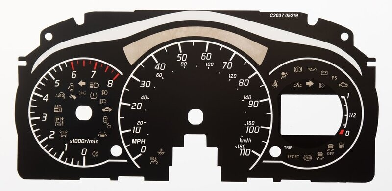 NOTE PETROL MPH DIAL CONVERSION