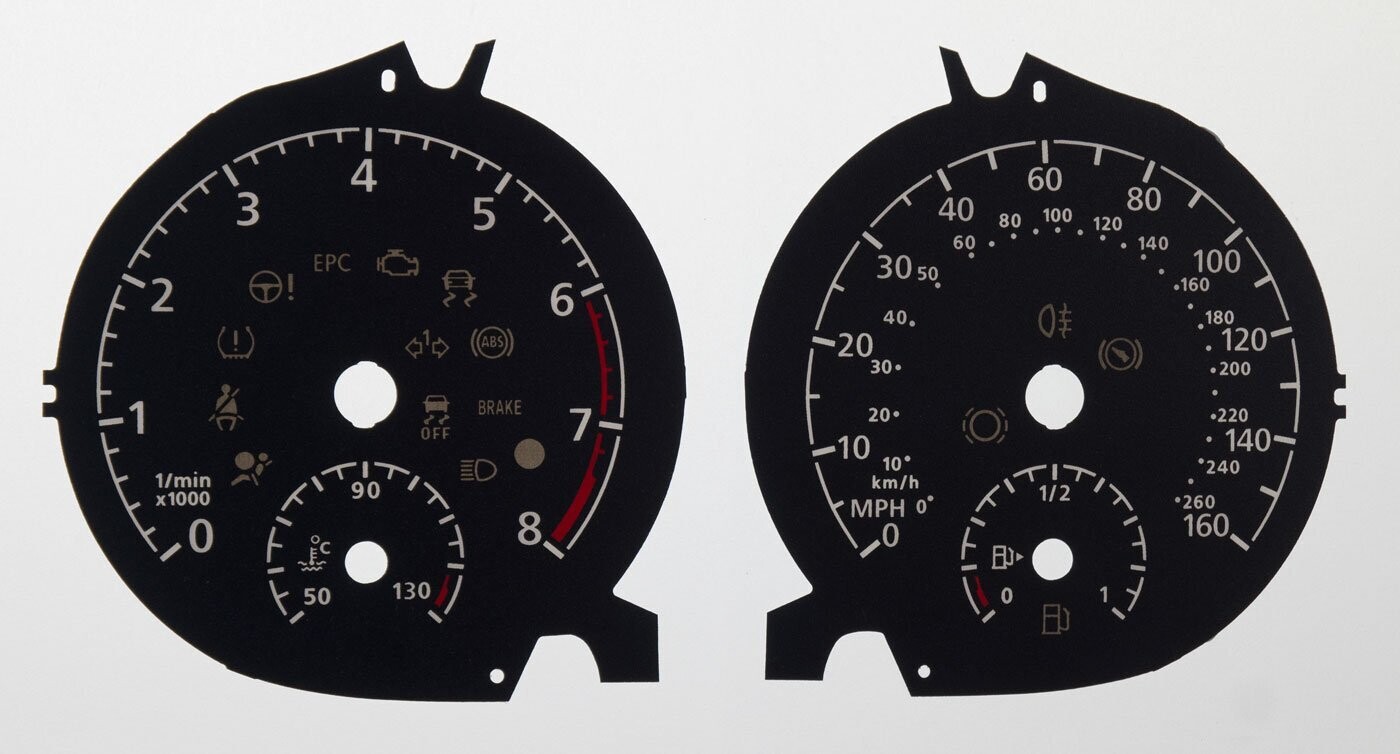 GOLF PETROL MPH DIAL CONVERSION