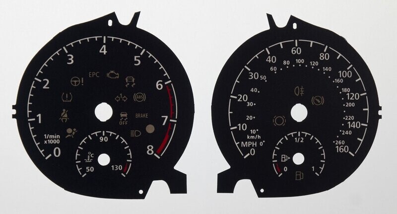 GOLF PETROL MPH DIAL CONVERSION