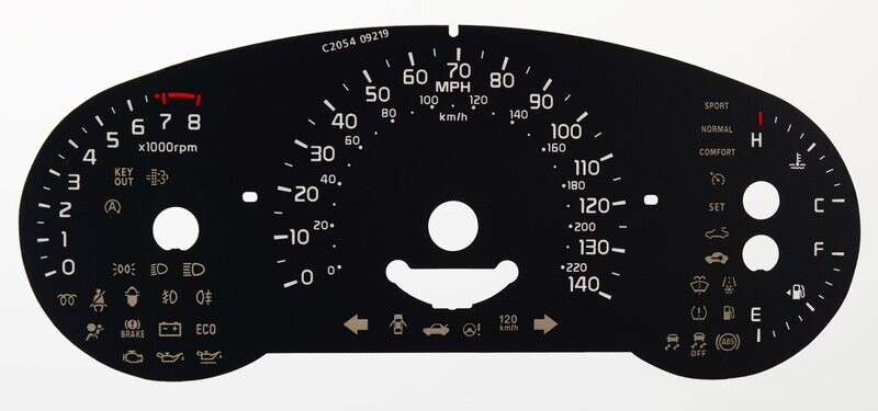 PICANTO MPH DIAL CONVERSION