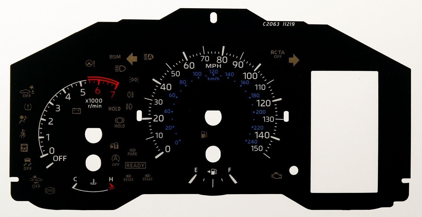 COROLLA MPH DIAL CONVERSION