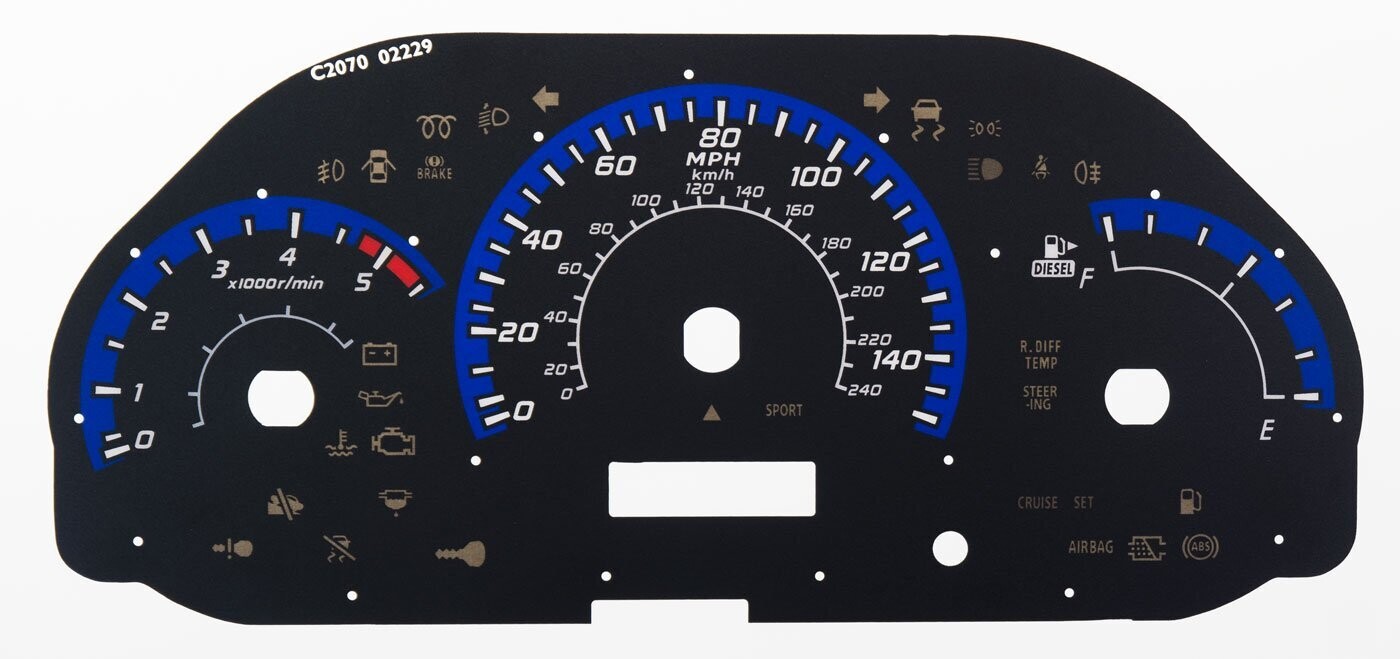 FORESTER / IMPREZA DIESEL  MPH DIAL CONVERSION