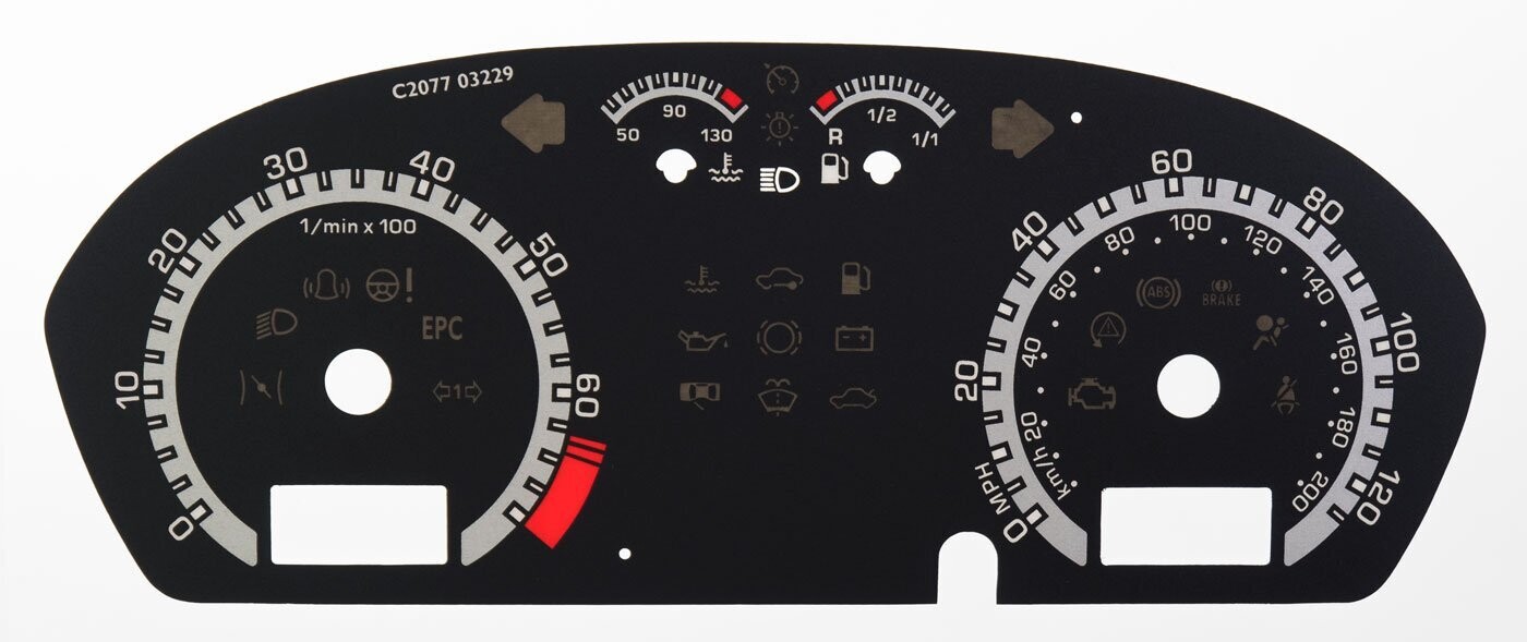 FABIA / ROOMSTER MPH DIAL CONVERSION