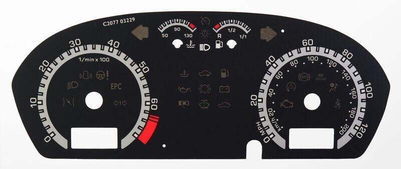 FABIA / ROOMSTER MPH DIAL CONVERSION