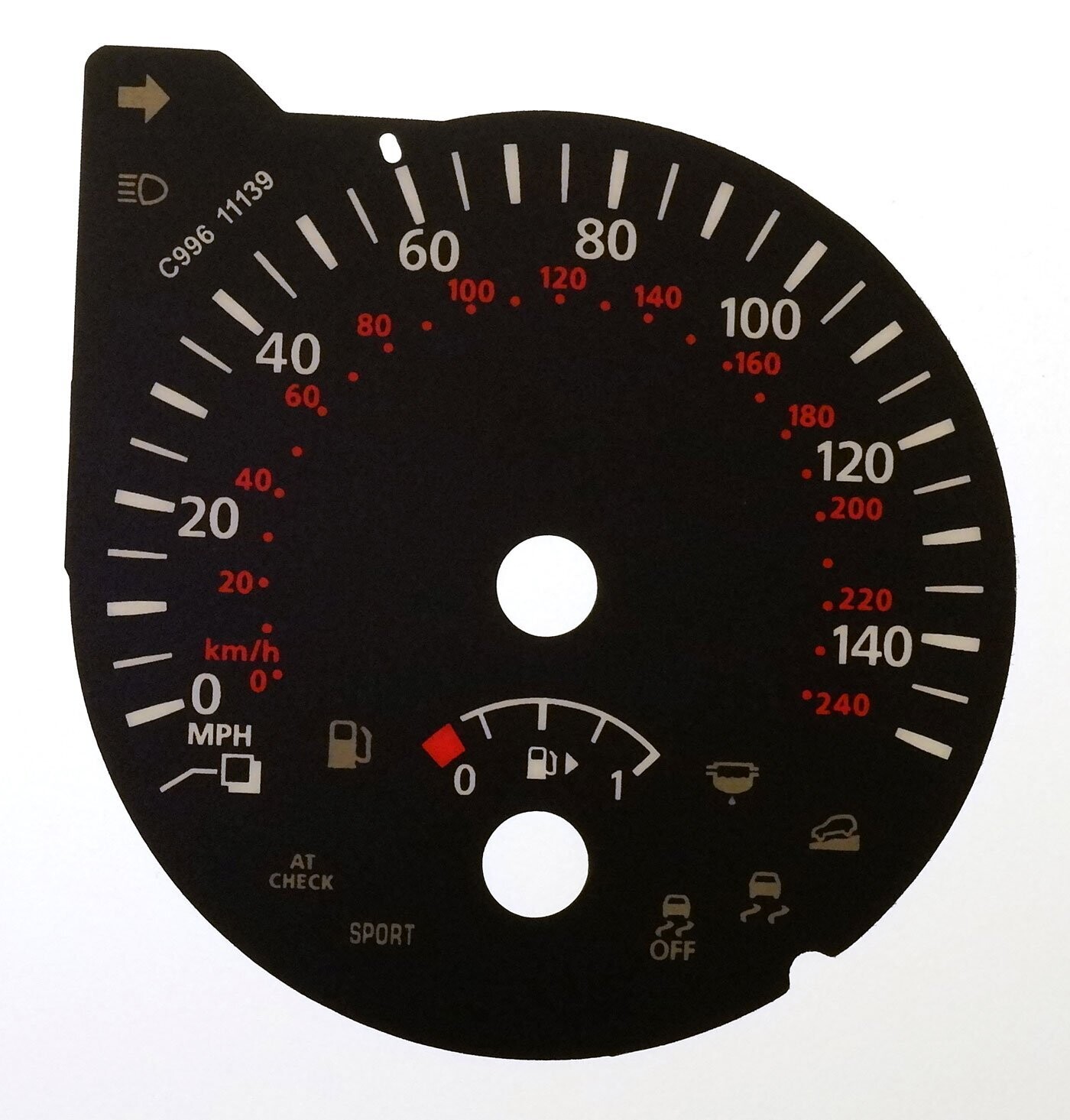 QASHQAI / X-TRAIL / ROGUE MPH DIAL CONVERSION