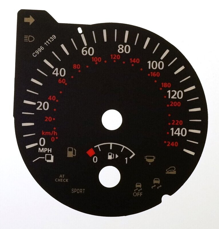 QASHQAI / X-TRAIL / ROGUE MPH DIAL CONVERSION